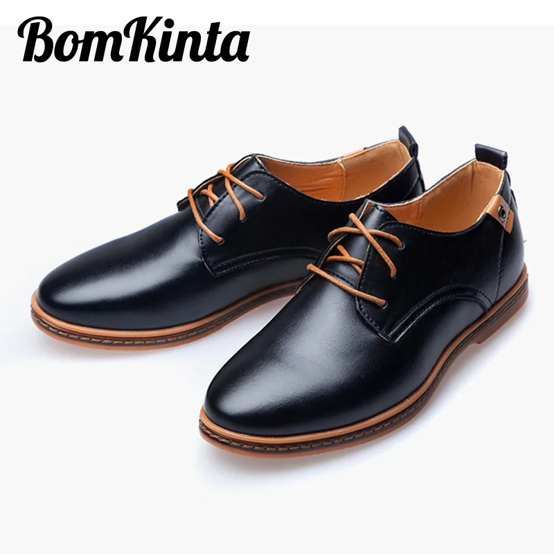 yellow Taille Bomkinta Black 38 Printemps Appartements Mode 48 blue Zapatillas Hombre Chaussures En Casual Up Nouveau Richelieus Cuir Hommes Homme Lace RwrRx1Zq