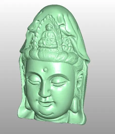 В форме головы Будды 3D модель stl формата для фрезерный станок с ЧПУ сброса 4 оси