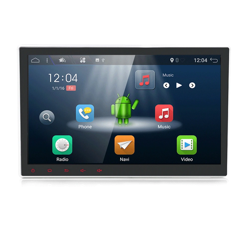 Perfect Bosion Android 9.0 Octa Core 10.1 inch Double 2 din Car GPS DVD Player with BT WIFI DAB+ radio Stereo 2din Car Radio Multimedia 1