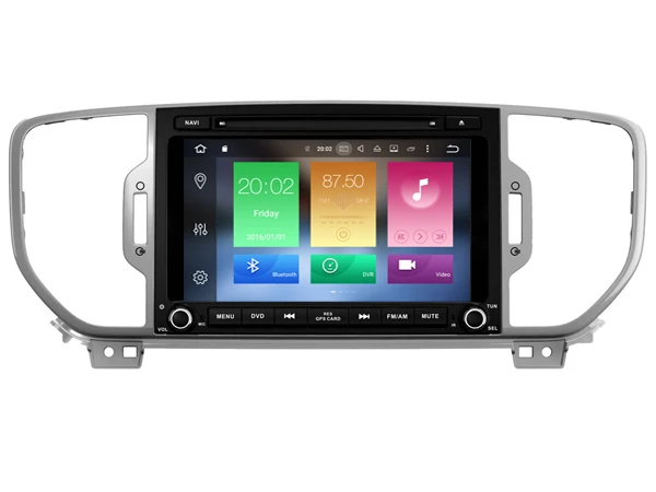 Best Ips screen Android 8.0 Car Dvd Navi Player FOR KIA SPORTAGE 2016 gps suto stereo audio multimedia 1