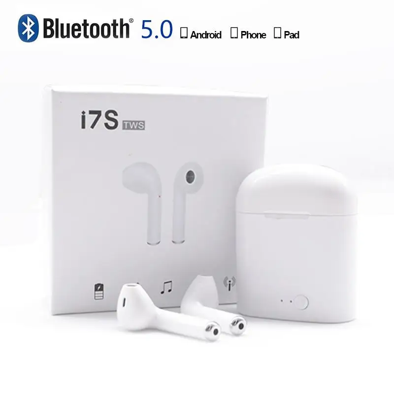 5 0 Bluetooth Twins наушники i7s TWS мини беспроводные спортивные музыкальные стерео с