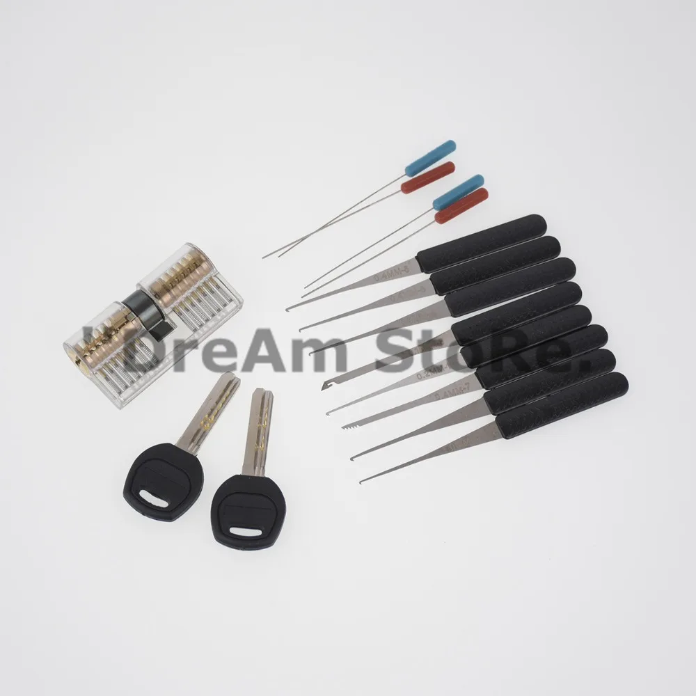 12PCS Fold Pick Tool Broken Key Remove Auto Locksmith Tool Key