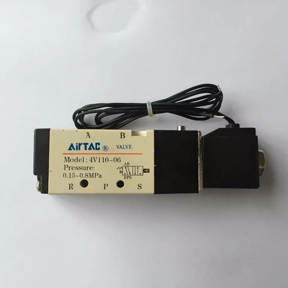 

Электромагнитный клапан, 5 шт., 1/8 дюйма, 4V110-06, умный пневматический клапан для воздушных систем, постоянный ток 12 В, 24 В, 220 В переменного тока