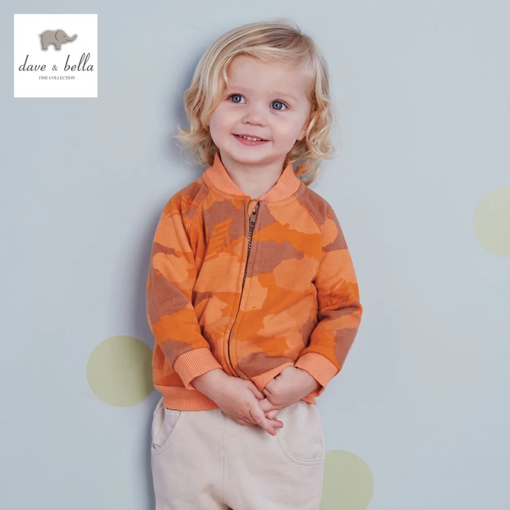 DB2168 dave bella spring autumn baby boys camouflage print coat infant