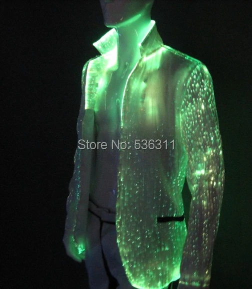Светодио дный для светодио дный мужчин пиджаки для женщин led сценический костюм световой джентльмен зимняя куртка ночной клуб светящийся
