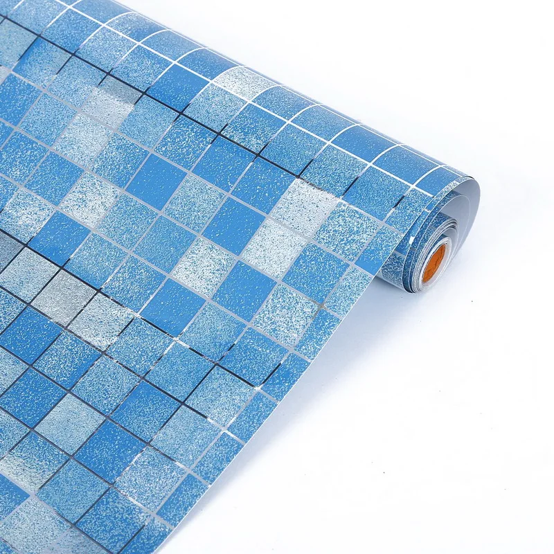 

Kitchen Anti oil Wall Sticker Foil Waterproof Self Adhesive High Temperature Kitchen Bathroom Mosaic Lattice Protect Accessories