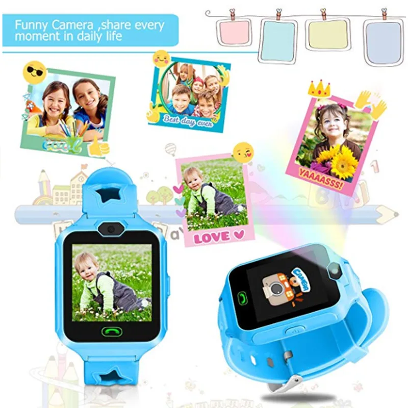 

Newest Q01 Children's Smart Watch 1.54 Inch Boy Girl Smart Watch Dial Phone Voice Chat Photo Listen Song Built-in Game Gifts