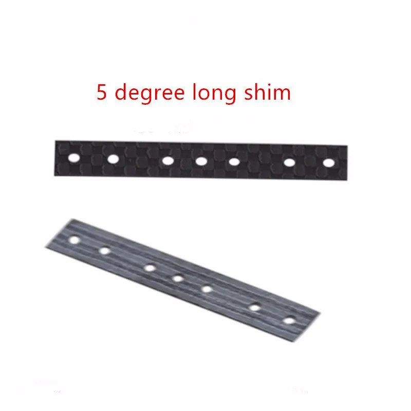 

Carbon Fiber Angle Shim 5 degrees / 7 degrees Long Shim for Tamiya RC MINI 4WD Car Rock Crawlers F19665