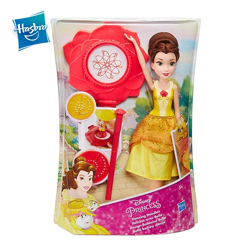 Hasbro Дисней Принцесса Танцующая дудлы Белль Подлинная Красавица и Чудовище фигурка игрушка рождественские подарки, куклы для девочек - Цвет: B9151- Doodles Belle