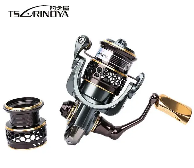 TSURINOYA Jaguar Series 1000 2000 3000 Double Spool Stainless Steel Bearing Ultra Light Lure Spinning Reel