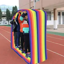 Детский открытый всесторонний Коврик для тренировок и бега, веселые игры для детей на открытом воздухе, Группа обучения, развлечения, игры радуги