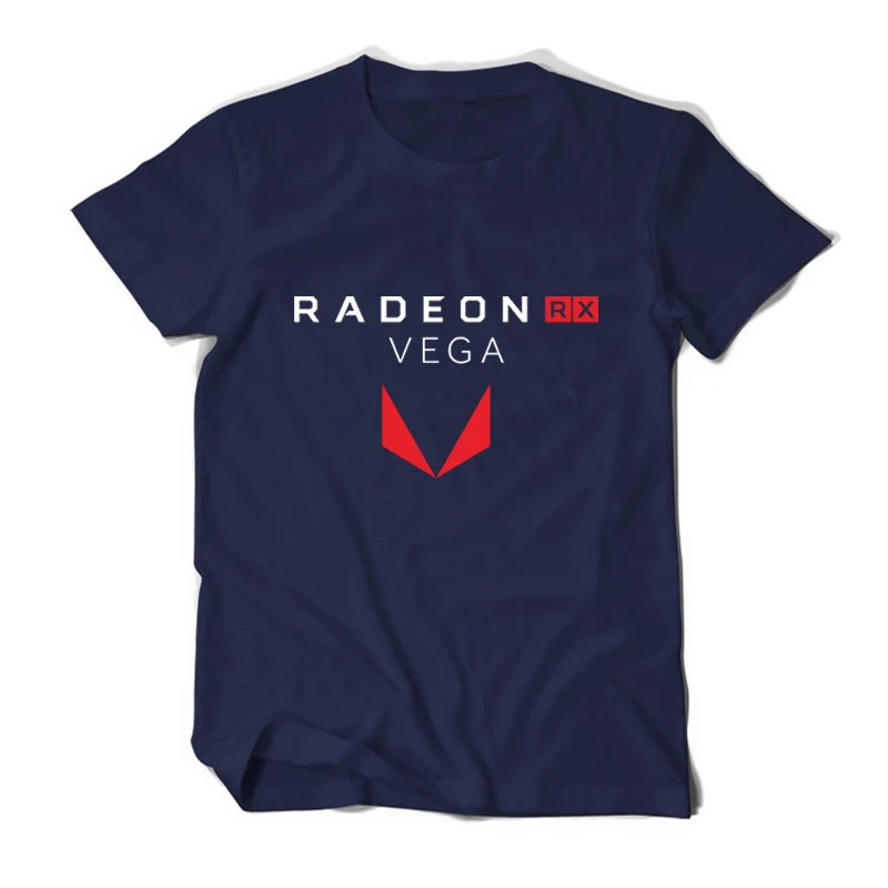 Футболка для геймеров AMD Radeon RX Vega хлопковая Повседневная рубашка одежда ryzen|men tees|t
