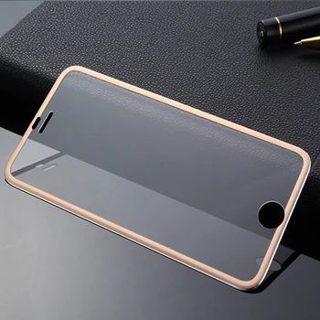 

1000pcs 3D Full Cover Tianium Metal Edge Tempered Glass For iPhone 11 Pro Max XS XR X 8 7 6 6S Plus Explosion Screen Protector
