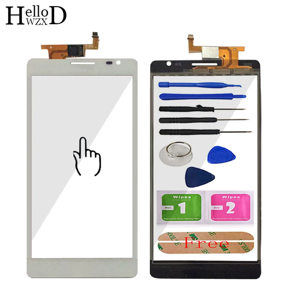 

A+++ Front Touch Screen Panel For Huawei Mate MT1-U06 MT1 U06 Touch Screen Glass Digitizer Touchscreen Sensor + Free Shipping