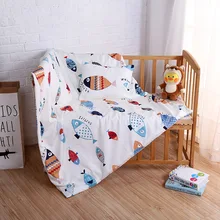 Детское постельное белье, мультяшный набор, динозавр, фрукты, рыба, Узорчатое одеяло, подушки, предметы, кровать, можно отстегнуть и помыть, детский домашний текстиль