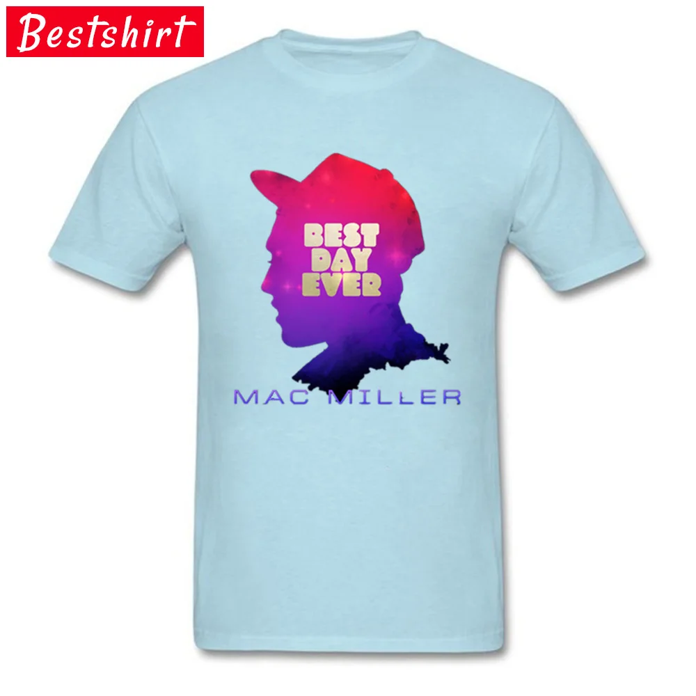 Mac Miller Best Day Ever Top T-shirts Rife Short Sleeve Normal Pure Cotton Round Collar Men T Shirt Clothing Shirt Summer/Autumn Mac Miller Best Day Ever light