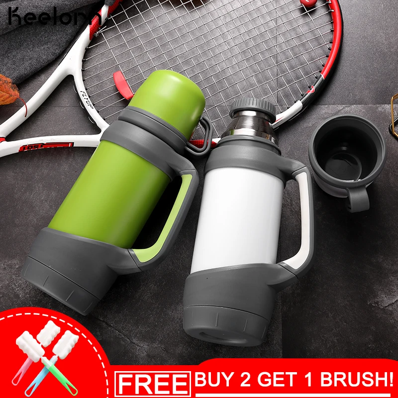 

Keelorn 800ml 880ml 1000ml High Capacity Double Wall 304 Stainless Steel Vacuum Flasks Portable Thermal Travel Coffee Bottles