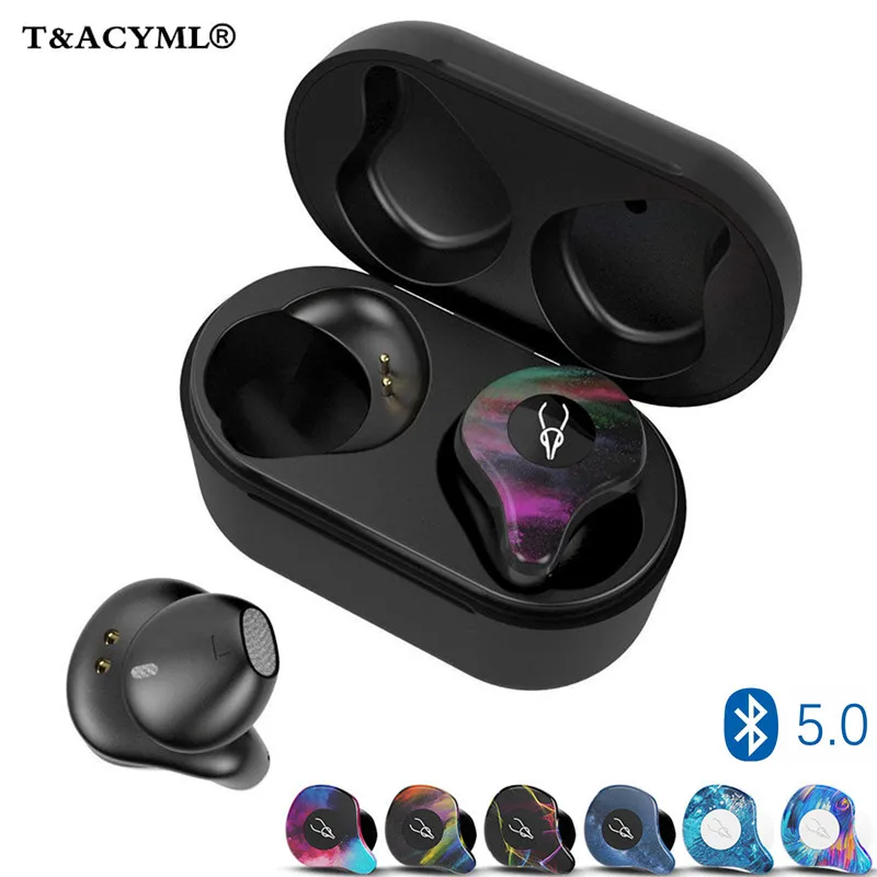 

New TWS Wireless Bluetooth 5.0 earbuds Waterproof With charging box 3D Stereo Sport Running Earphone For IPhone xiaomi samsung