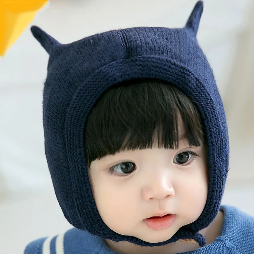 

Baby Hats Soft Warm Hats Cute Toddler Kids Knitted Woolen Bunny Beanie Caps for Unisex Baby Warm Hats Infant Baby Knitted