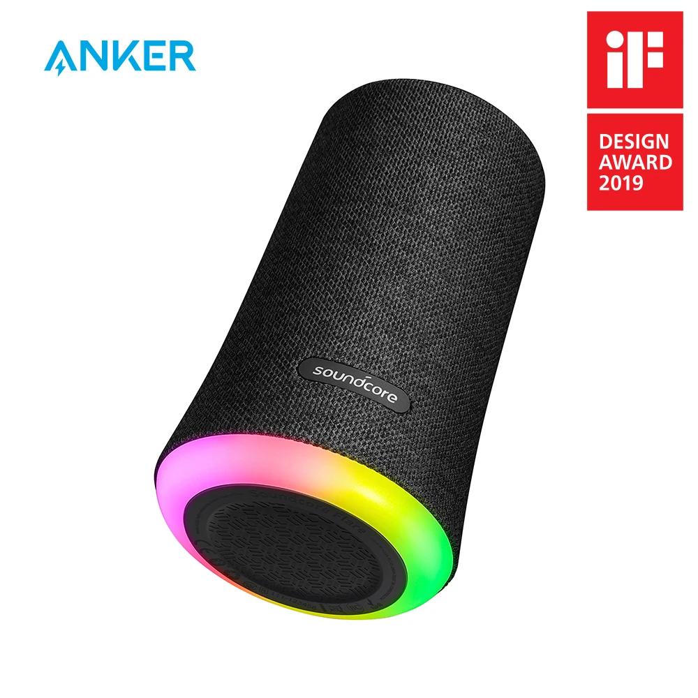 Cena Anker Soundcore Flare przenośny głośnik Bluetooth 360 z wszechstronnym dźwiękiem wzmocniony bas Ambient LED Light IPX7 wodoodporny
