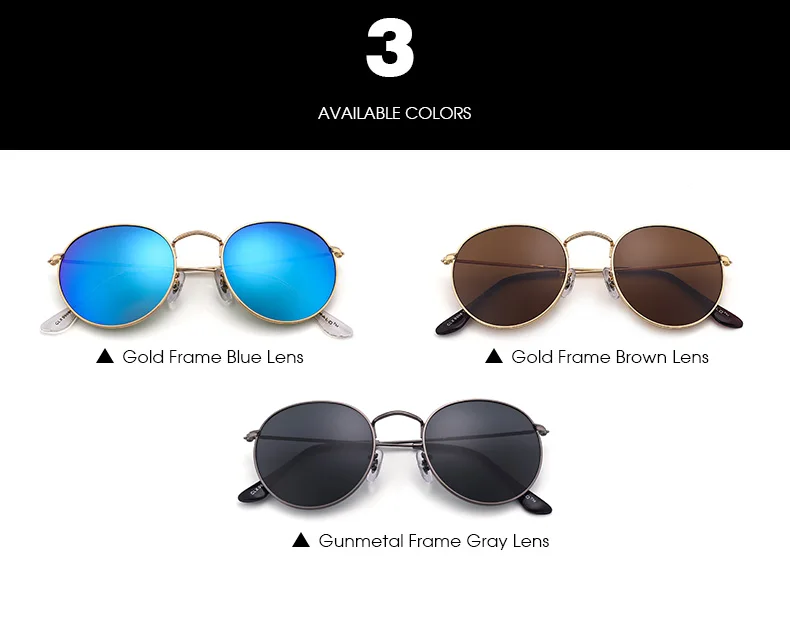 Cheap Round Vintage Sun glasses