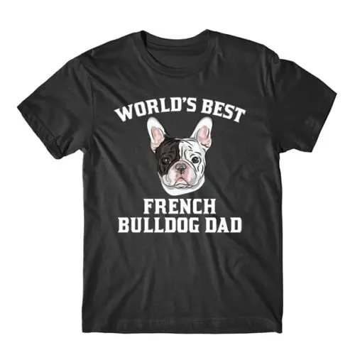 Welt Beste Französisch Bulldog Vater Hund Besitzer Grafik T shirt Mode t shirt Marke Kaufen