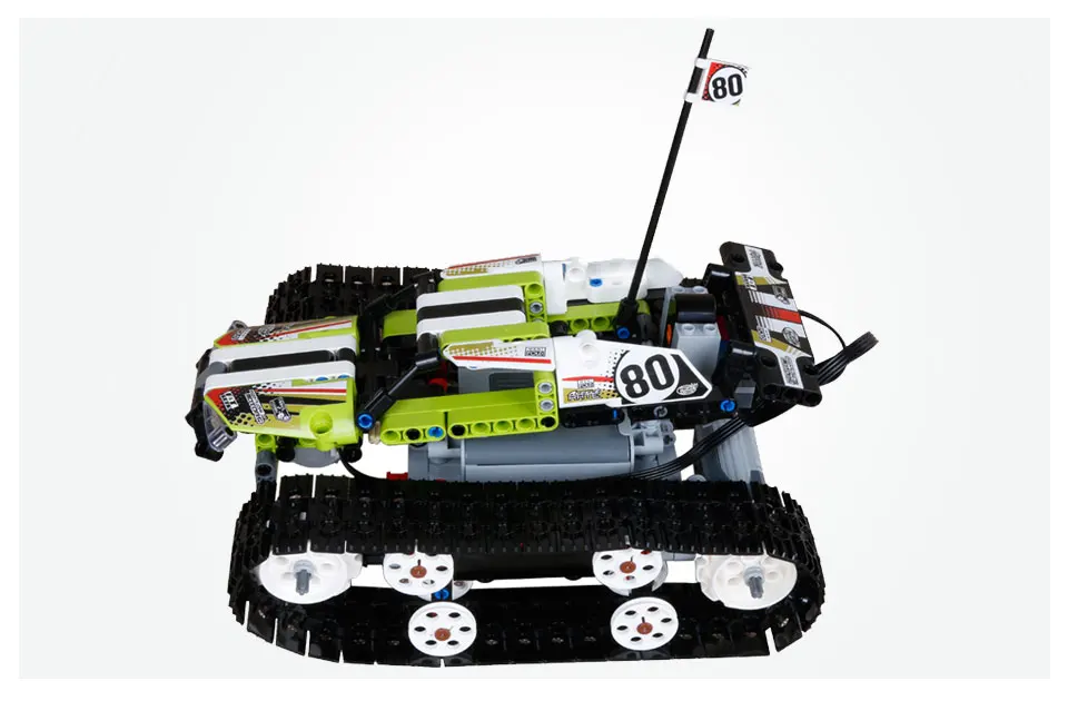 20033 Technic, Радиоуправляемый трек, пульт дистанционного управления, гонщик, 397 шт., модели, строительные наборы, строительные блоки, совместимые с кирпичными 42065