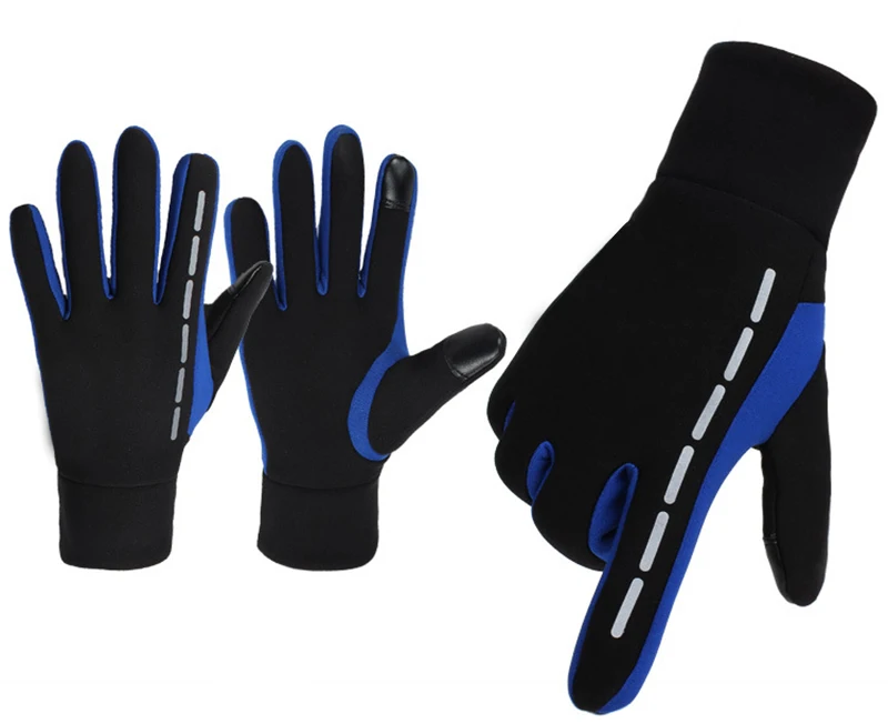 Kakaforsa Новые перчатки для бега с сенсорным экраном, спортивные перчатки для улицы, ветрозащитные Светоотражающие перчатки для велоспорта, альпинизма, фитнеса, перчатки для мужчин и женщин
