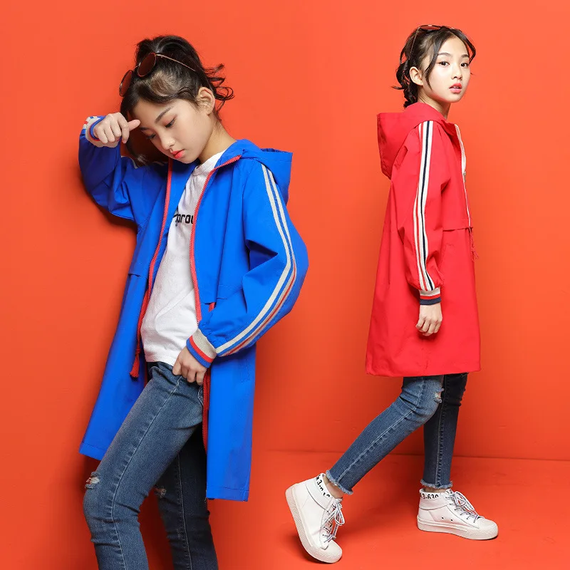 Windbreaker Girls Jacket Girl Outerwear Kids Coats & Jackets Children ...