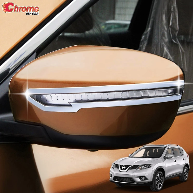 Для Nissan Rogue X-Trail T32 2014 2015 2016 2017 2018 хромированный крышка зеркала боковой двери