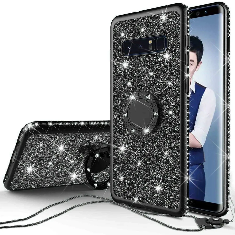 Diamond Case for Samsung Galaxy S10 Plus S10E S7 Edge S8 S9 Note 9 8 Cover For Samsung A6 A8 Plus A7 J7 2018 Glitter Bumper Case (2)