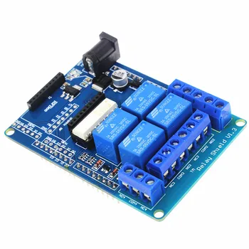 

4 Channel 5V Relay Module Extension Board Relay Shield V1.3 Compatible For Arduino UNO R3 Xbee 315 Smart Electronics Relay DIY