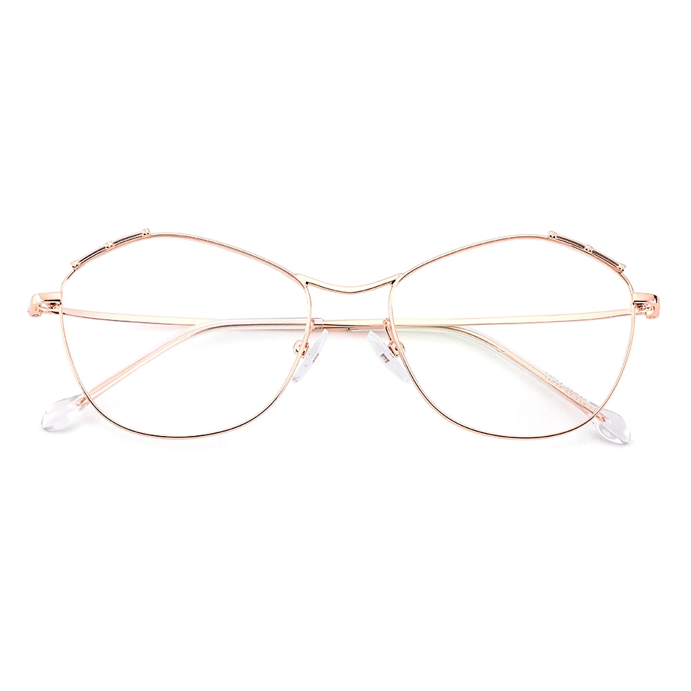 Gmei Optical Urltra-Light Titanium Alloy Oval Women Full Rim Glasses Frames For Myopia Reading Prescription Eyeglasses M18014