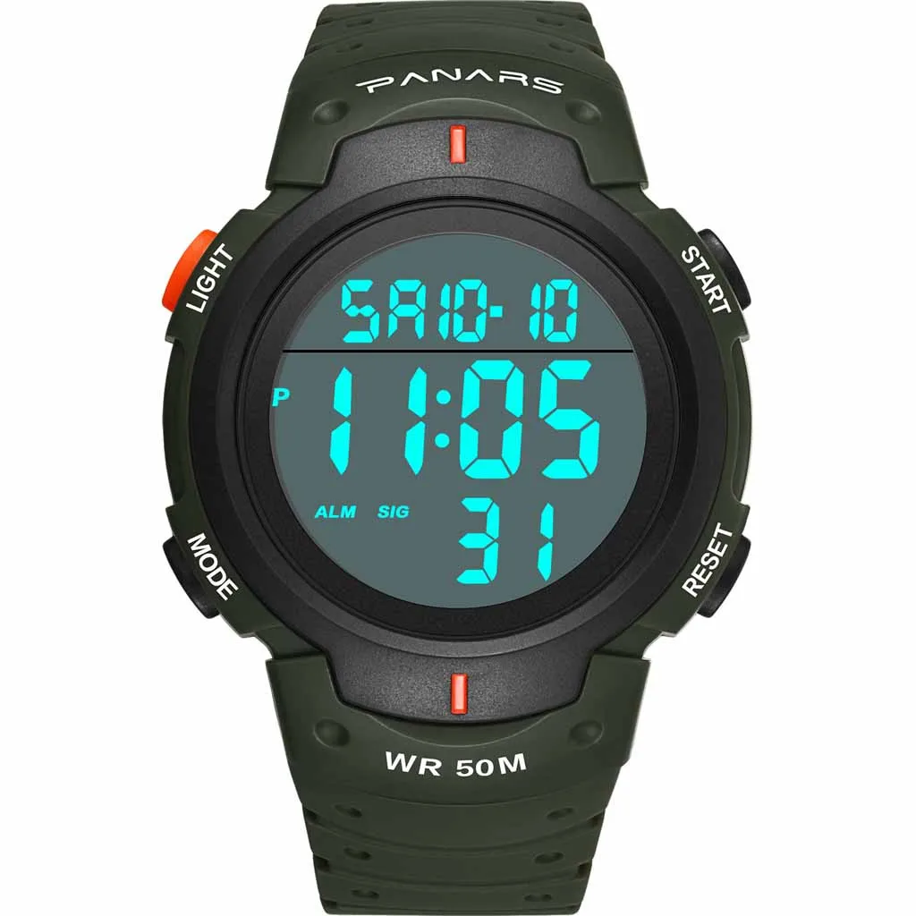 

GEMIXI Watch Two Place Multi Function Dual Display Pointer Luminous Sport Electronic Watches Apr29p40