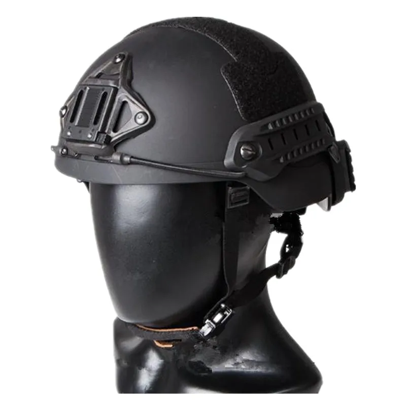 Sentry шлем (XP) abs материала Тактический БЫСТРО шлем для Airsoft Пейнтбол Велосипеды шлем черный de FG M, L