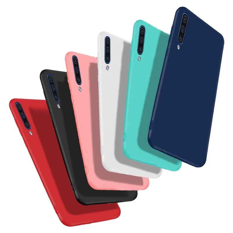 

For Samsung Galaxy A50 Case Soft TPU Cover Phone Bags For Samsung A50 A 50 2019 A505 A505F SM-A505F Silicone Matte Protective