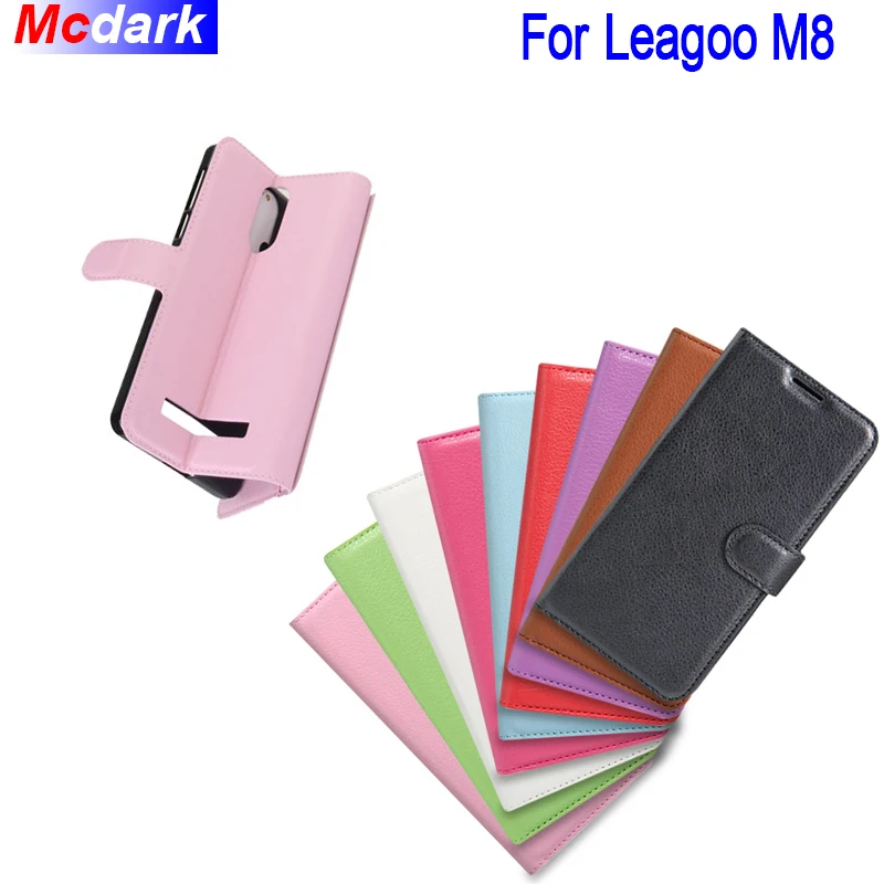 Mcdark For Leagoo M8 PU Leather Back Covers Flip Case With Stand Holder Function Wallet Phone Protection Bag | Мобильные телефоны и