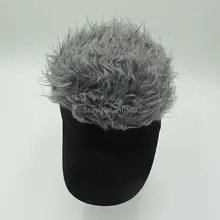 Mr.Kooky, 200 шт./партия, модные, новинка, бейсболки, поддельные, чутье, волосы, защита от солнца, тартан, шапки, мужской, женский парик, парик, унисекс, забавные, крутые подарки