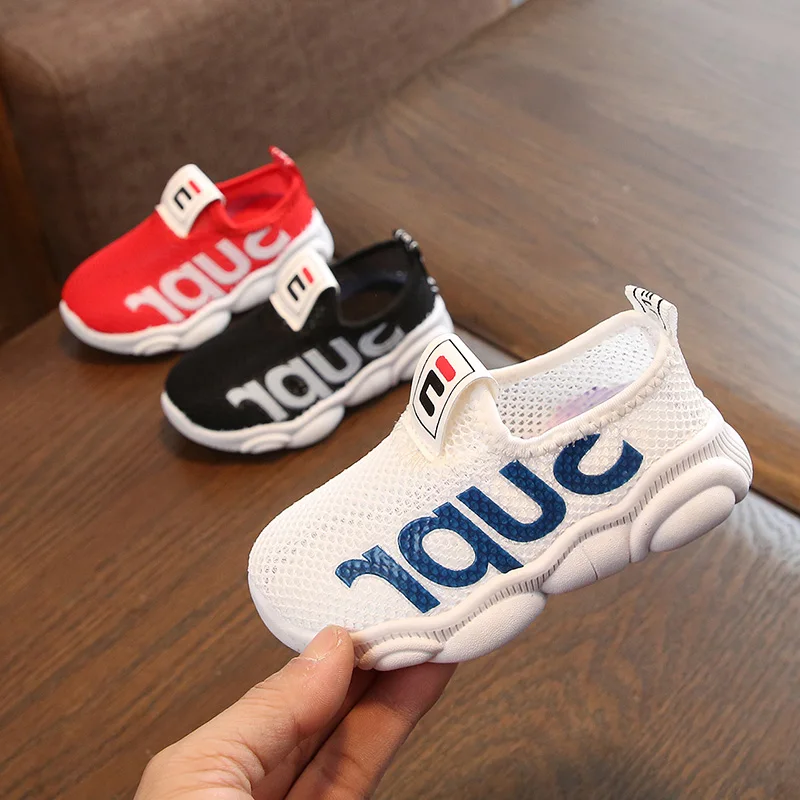 

kid shoes for Boys Girls Breathable Letter Print Anti-Slip Shoes children's Sneakers Toddler Soft Soled children's shoes 2019