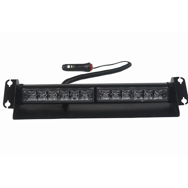 

1 Pcs 12W LED Car Windshield Light 12 LEDs Strobe Warning Light 12V Flashing Lamp Cigarette Lighter