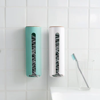 

Modern Cotton Pad Holder Wall Mount Saver And Dispenser Cotton Pad Container Cosmetic garbage bag Storage box organizers