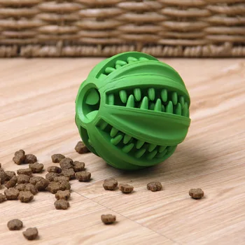

EETOYS IQ Treat Ball.Fun Interactive Food Dispensing Dog Toy. Non-Toxic Natural Rubber Tooth Cleaning Toy.Interactive Dog Toys