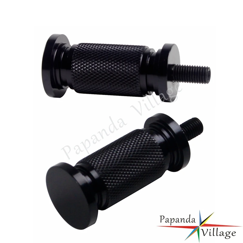 2X Черный Мотоцикл CNC Shifter Peg пользовательские подножка рычаги переключения для Harley Road King кафе, Рейсер, Чоппер Bobber Softail