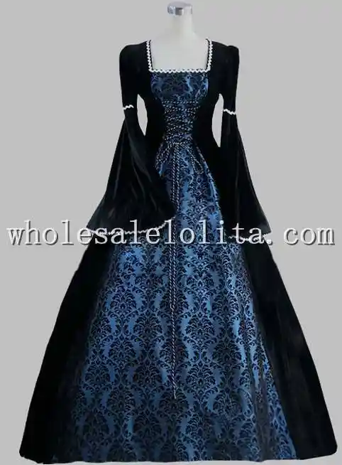 black victorian ball gown