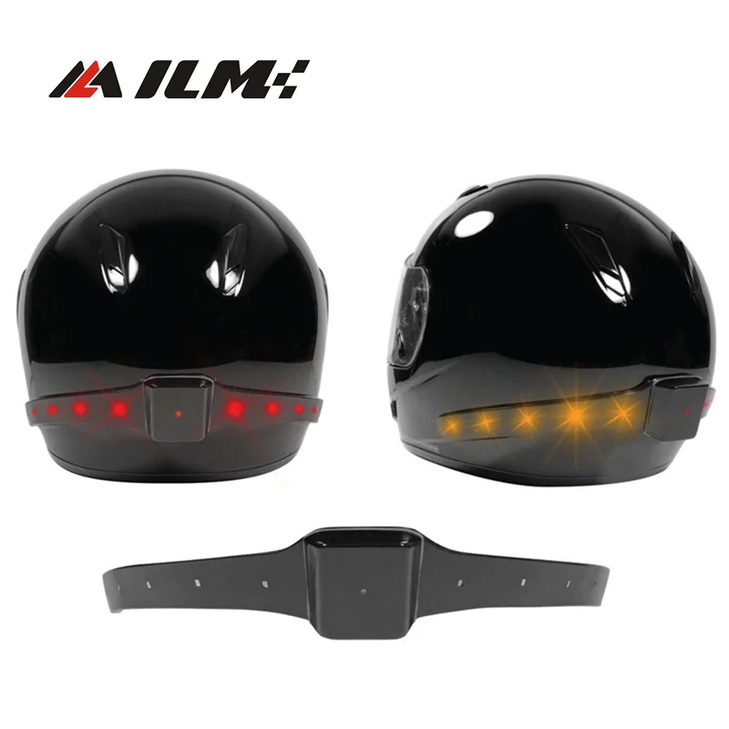 Senza fili del Motociclo Motocross Atv Da Corsa Casco Luce di Sicurezza LED  Con Luci di Marcia Luci Dei Freni Indicatori di direzione Del Segnale|led  light therapy devices|led g23led light up fan -