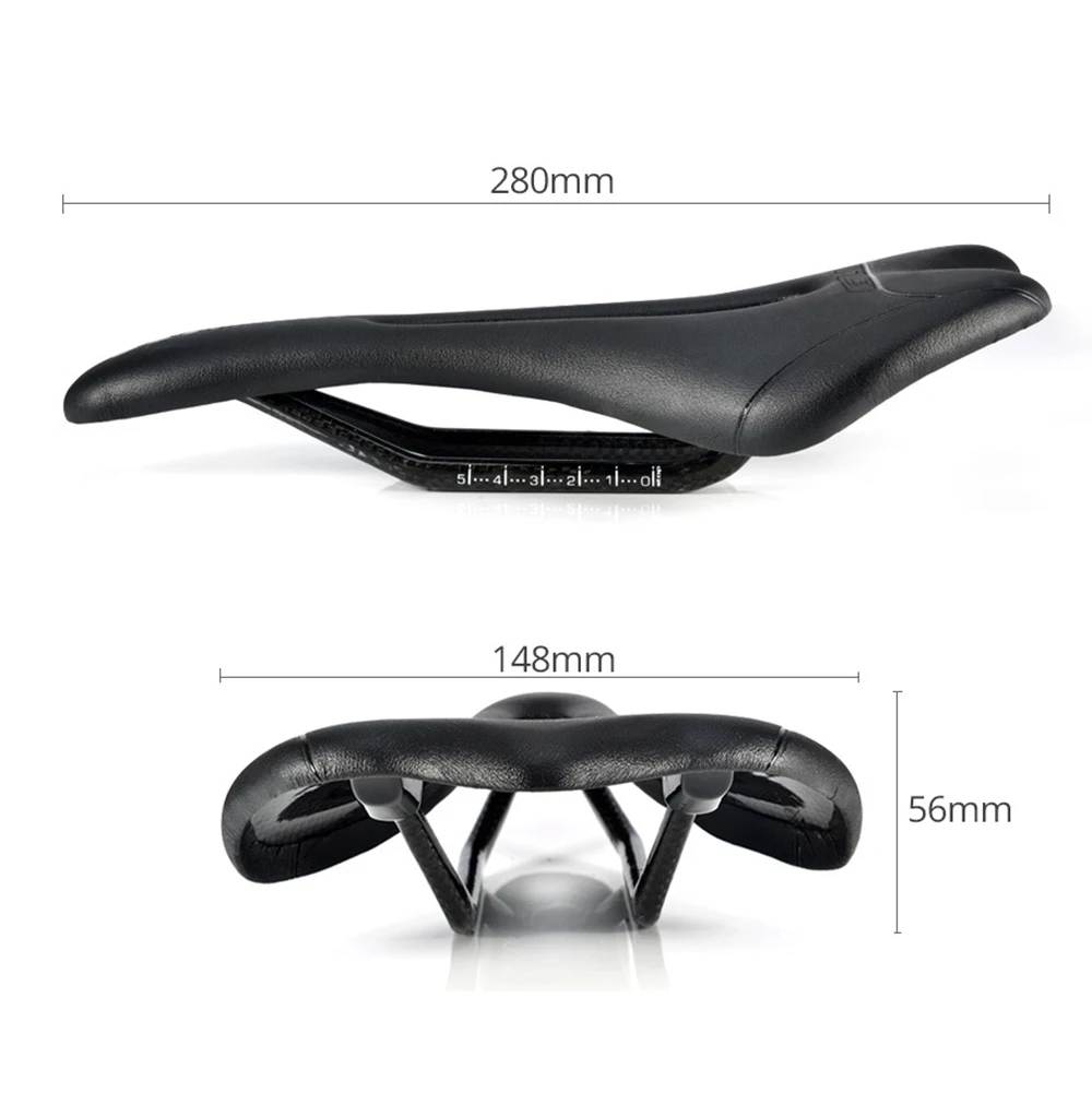 Gub Carbon Fiber Bike Saddle Cycling Saddle Lightweight Hollow Seat Cushion New