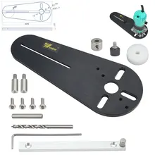 Circle Cutting Jig Electric Hand Wood Trimmer/Router Woodworking Milling Circle Groove DIY Hand Woodworking Tools Set