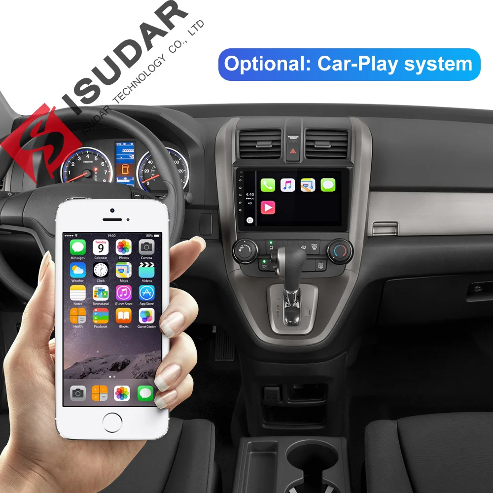 Isudar 1 Din Android 9 Авто Радио для Honda/CR V/CRV 2006 2011 Автомобильный мультимедийный плеер
