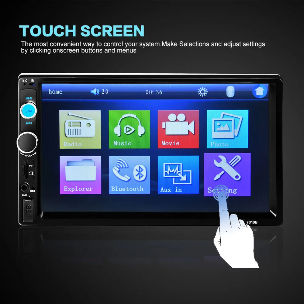 2DIN 7in Οθόνη Αφής Αυτοκινήτου Bluetooth SD/USB/AUX/MP3/4/5 Multimedia Player YH-8702 2DIN 7in Οθόνη Αφής Αυτοκινήτου Bluetooth SD/USB/AUX/MP3/4/5 Multimedia Player YH-8702