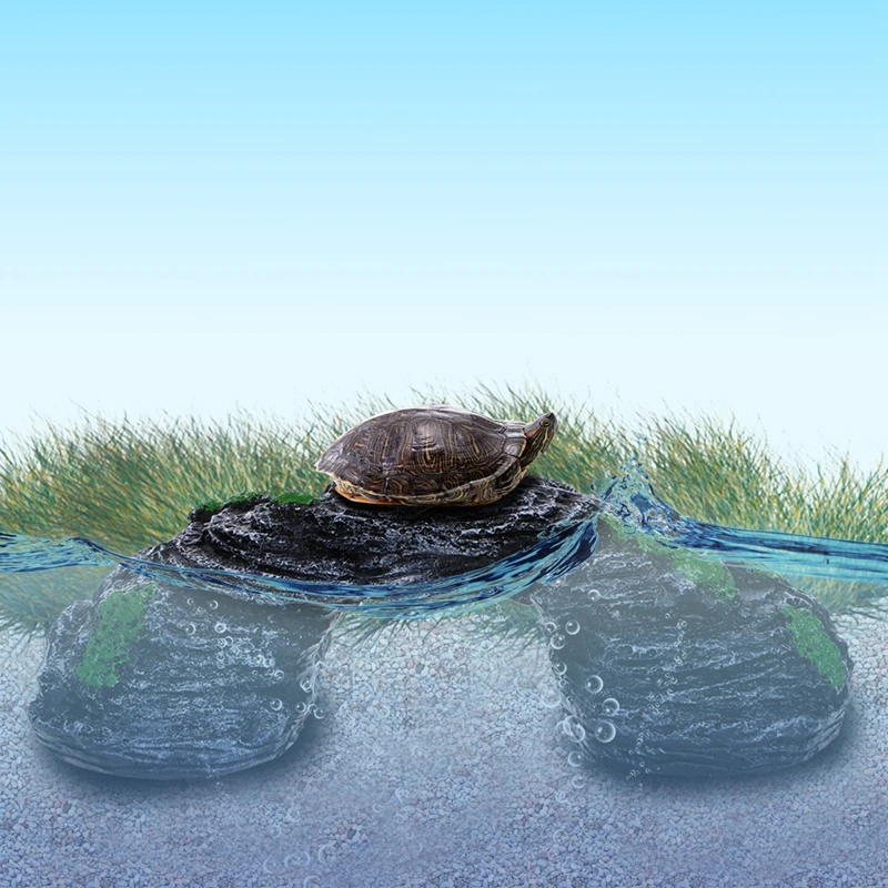 Аквариум под D 'Water аксессуары смола украшения черепаха рептилии Ландшафтный терраса Мост Аксессуары